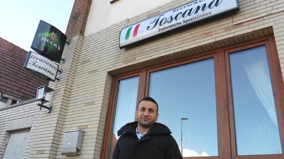 Gassan Scheicho, Inhaber des „Restaurant Toscana“ freut sich auf eine erfolgreiche Zukunft in Hambergen. Foto: mf