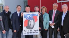 Die Veranstalter und Sponsoren der Autobörse (von links): Fred Meyer, Jens Themsen (Volsbank), Matthias Renken, Frank Spreen, Elvira Kleyboldt (Stadthalle), Stefan Horeis (Sparkasse) und Wilfried Kalski.  Foto: jm