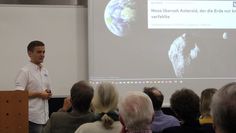 Vielfältige Probleme im Orbit um unseren Planeten: Diplomingenieur Dr. Vitali Braun von der European Space Agency (ESA) verdeutlichte in seinem Vortrag, wie dramatisch das Problem des Weltraumschrotts für die Satellitenbetreiber inzwischen geworden ist.  Foto: ue