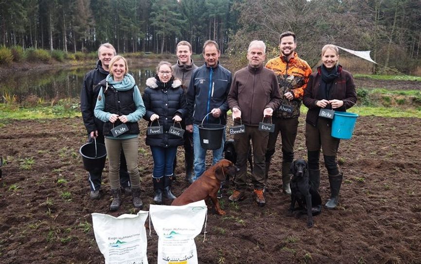 Die Jägerschaft Zeven hat auf dem Ausbildungsgelände für Jungjäger eine Blühwiese angelegt. Foto: Mediengold, Franziska Poppe