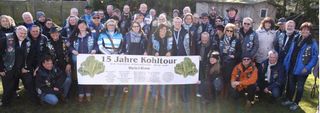 Der Motorclub „Blue Knights“ traf sich zur Jubiläums-Kohltour.  Foto: fr