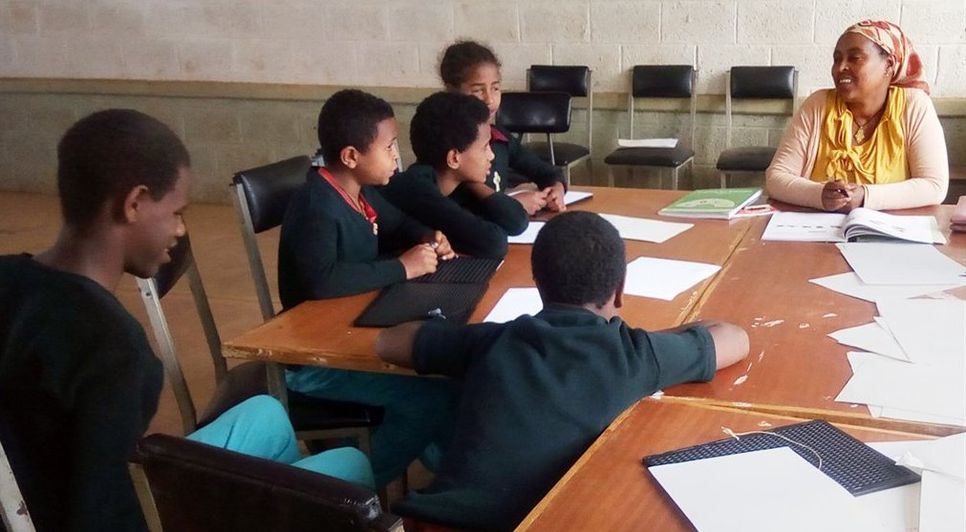 Die Partnerschule der IGS in Debre Markos ist die einzige Schule in Äthiopien, in der blinde und sehende Kinder gemeinsam unterrichtet werden.  Foto: Ato Abyot Alemu