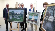 „Blick auf Fischerhude“ „Frau im Kahn“ und  „Winter an der Wümme“ - so heißen die Werke, die die Sparkasse Rotenburg Osterholz von der Friedrich Netzel Stiftung erwarb.  Foto: pvio