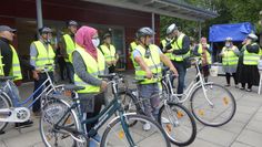 Kürzlich fand ein Fahrradkurs für geflüchtete Menschen statt. 
 Foto: eb