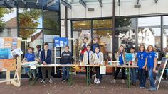 Die Jugendpfadfinder beteiligten sich mit einem Infostand an den Nachhaltigkeitswochen in Lilienthal.  Foto: eb