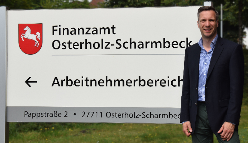 Jobst Weimann tritt die Nachfolge von Katharina von Ohr an, seit August ist er Vorsteher des Finanzamts in Osterholz-Scharmbeck.  Foto: Finanzamt Osterholz-Scharmbeck