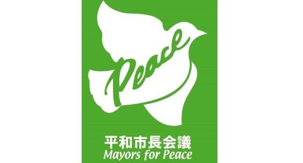 Die Flage der Mayors for Peace. Bild:hannover.de