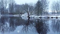 Winteridylle an der Hamme. Foto: R. Meiswinkel