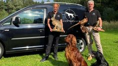 Anja Dallmann und Bernd Wülpern bilden auch Jagdhunde aus.