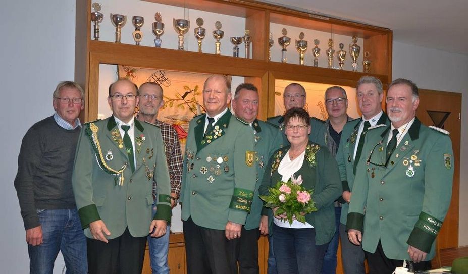 Die geehrten Mitglieder des Schützenvereins Frelsdorf.