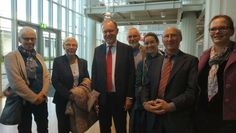 Telse Schulze, Heidrun Knoth, Stephan Weil, Alfred Schulze, Regine Moll, Hans-Walter Kochanek und Heike Behrens (v. li.)