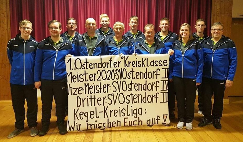 Die erfolgreichen Ostendorfer Sportkegler:innen. Foto: eb