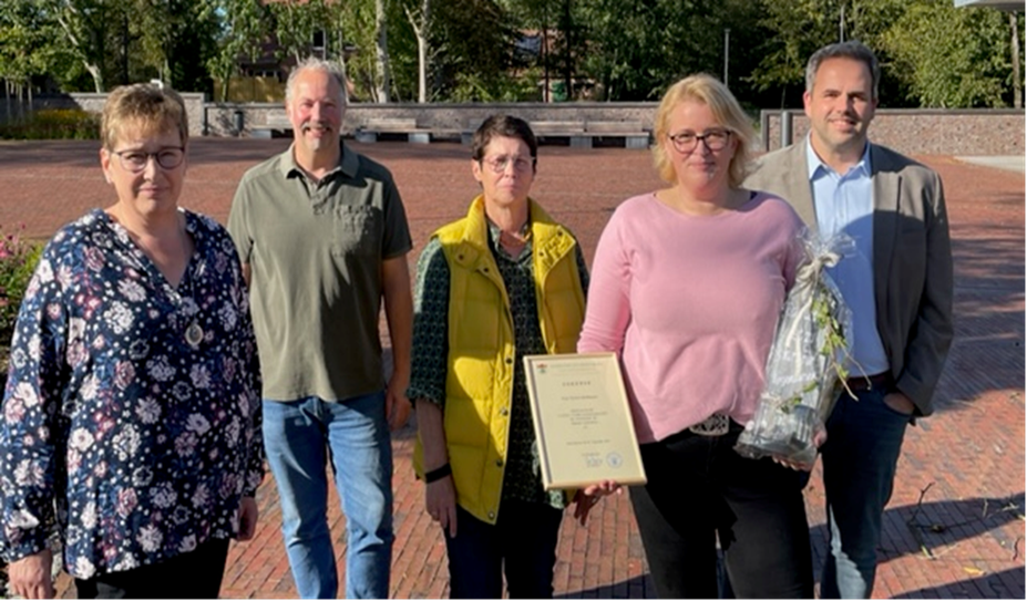 Silvia Bargmann (v. li.), Personalratsvorsitzender Detlef Wellbrock, Andrea Pape, Yvonne Kollmann und Marcel van der Pütten.