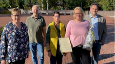 Silvia Bargmann (v. li.), Personalratsvorsitzender Detlef Wellbrock, Andrea Pape, Yvonne Kollmann und Marcel van der Pütten.