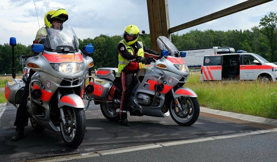 Jetzt ist Winterpause angesagt: Die Motorradstaffel der Johanniter ist im vergangenen Jahr über 120.000 Kilometer gefahren. Foto: eb