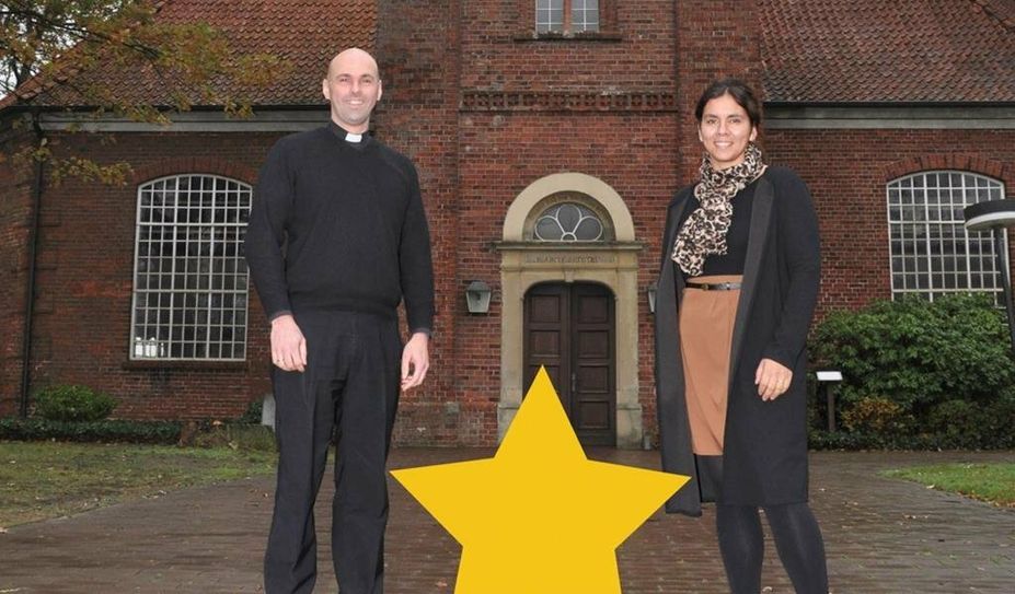 Freuen sich auf die gemeinschaftliche Aktion für die Kinder: Pastor Florian von Issendorf und Melanie Blank.