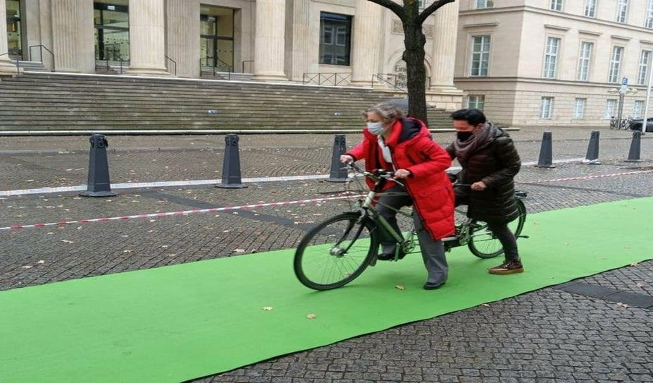 Vertreter:innen mehrerer Landesverbände machten in Hannover auf das Thema Radverkehr aufmerksam.