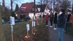 Gedenken in Worspwede am 27. Januar am Rosa Abraham Platz.