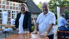 Der Vorsitzende Boris Thomas und Projektmanager Manfred Mühler organisierten abermals ein schönes Sommerfest für den Bremervörder Wirtschaftsgilde e.V.