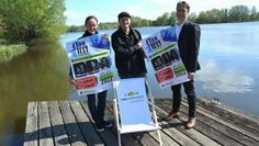 Jenny Prinz-Claußen (v. li.) und Benjamin Bünning (Natur- und Erlebnispark Bremervörde GmbH) sowie Jens Themsen (Volksbank) freuen sich auf das Open-Air.