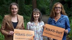 Klimaschutzmanagerin Dr. Meike Düspohl, Regionalmanagerin Aimara Bauer und Sandra Pragmann von der Koordinierungsstelle Ehrenamt des Landkreises suchen ehrenamtliche Klimaschutzpaten.