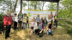 Die Kinder lernten viel Neues beim Lehrbienenstand in Dahldorf.