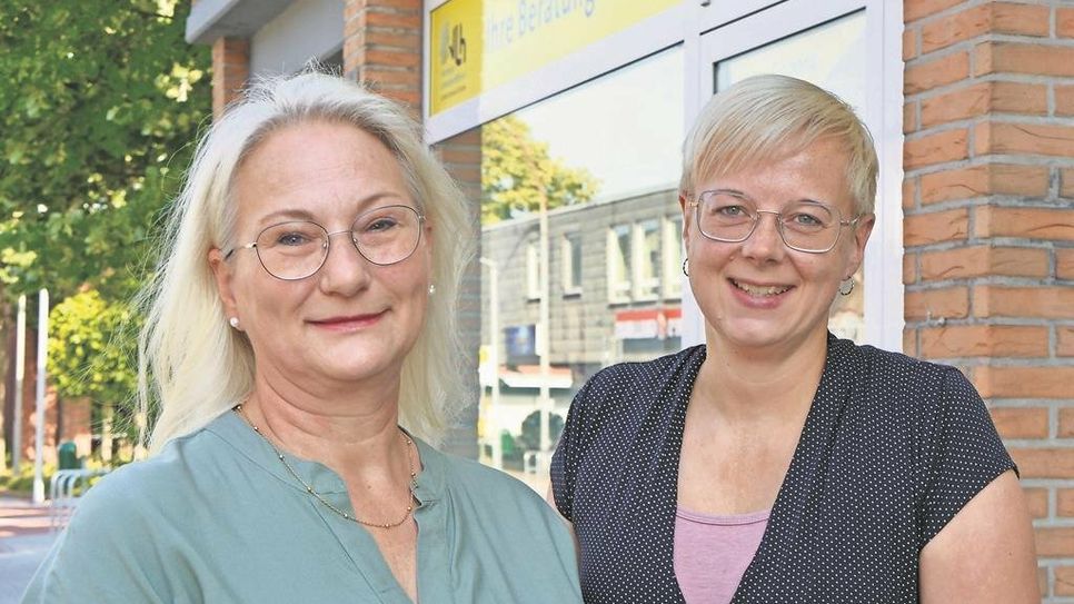 Kerstin Gerdts (li.) und Britta Eybe freuen sich immer auch über neue Mitglieder im Verein.