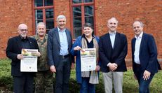 Organisatoren in Vorfreude: Jürgen Langenbruch, Oberstleutnant Wilfried Kantar, Bürgermeister Torsten Rohde, Katrin Engelken von Oehsen, Dr.-Ing. Marc Lemmel und Jan Mackenberg.