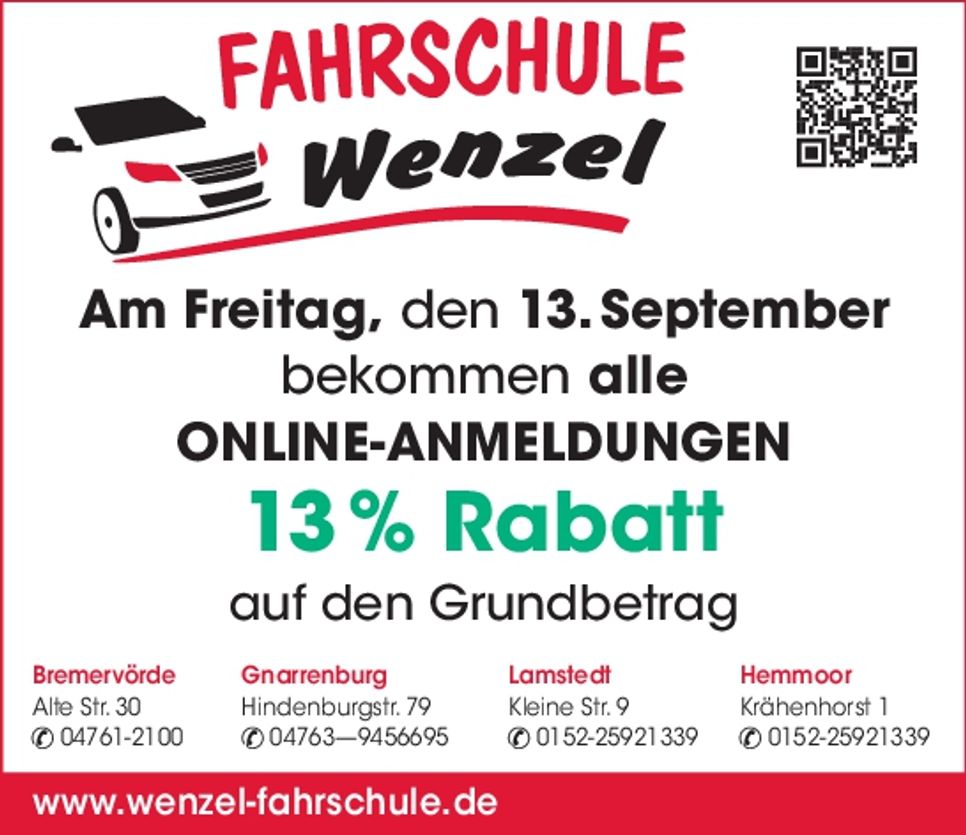 13 % auf den Grundbetrag