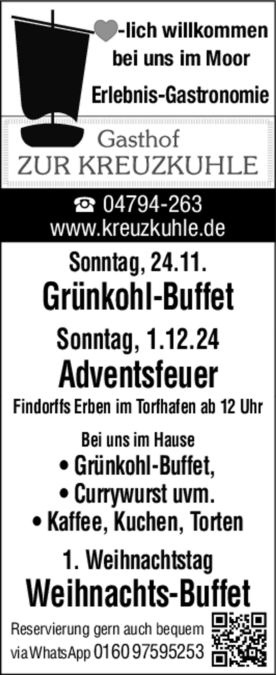 Grünkohl/Adventsfeier/Weihnachten