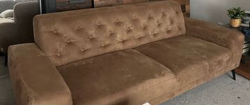 Retro 2er- Sofa, braun, M